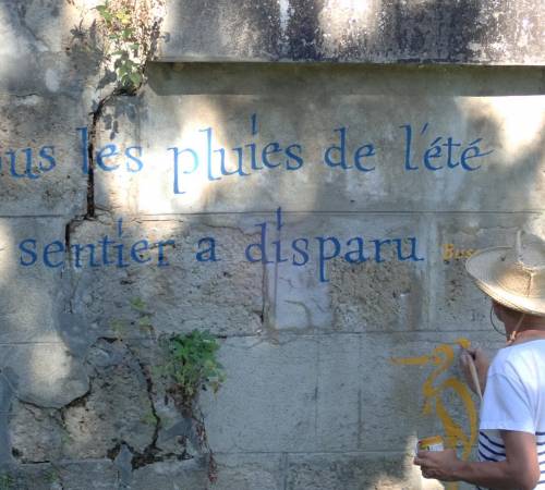 Exposition en plein air : calligraphies vagabondes