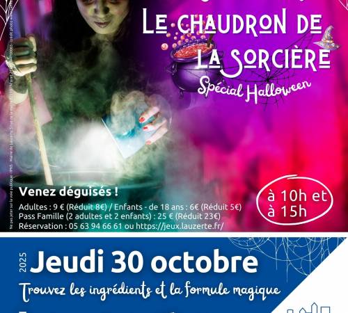 Jeu de piste halloween : le chaudron de la sorcière