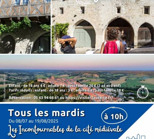 Visite guidée Les Incontournables de la cité médiévale de Lauzerte