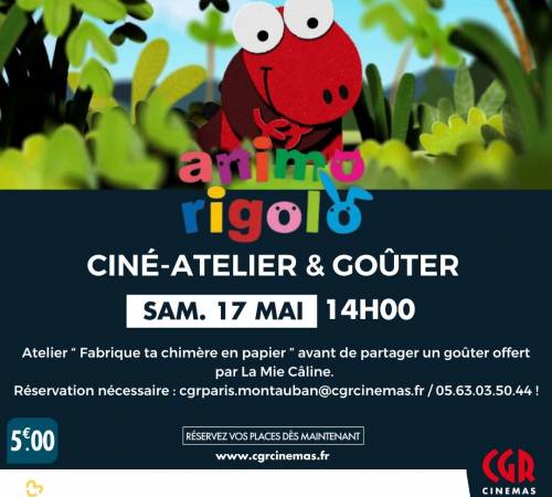 Ciné-atelier et goûter - ANIMO RIGOLO
