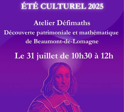 Atelier Défimaths : Une découverte patrimoniale et mathématique de Beaumont-de-L