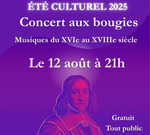 Concert aux bougies : Musiques du XVIe au XVIIIe siècle
