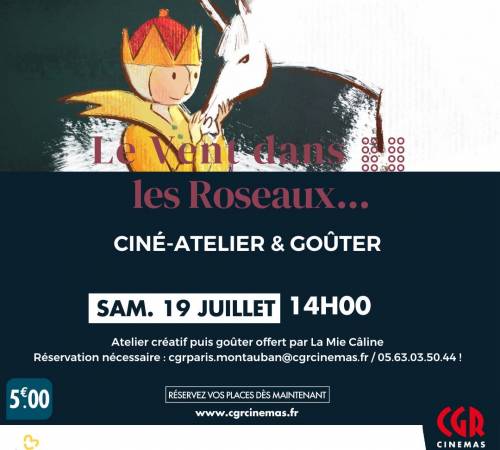 Ciné-atelier et goûter - LE VENT DANS LES ROSEAUX
