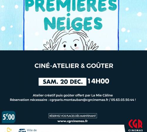 Ciné-atelier et goûter - PREMIÈRES NEIGES