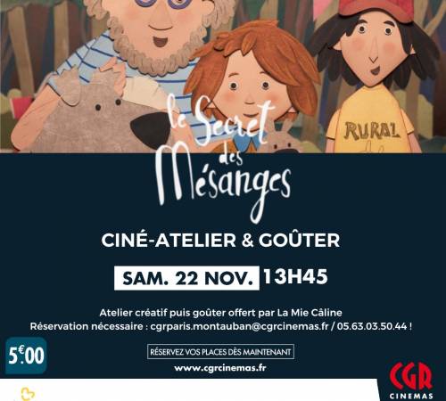Ciné-atelier et goûter - LE SECRET DES MÉSANGES