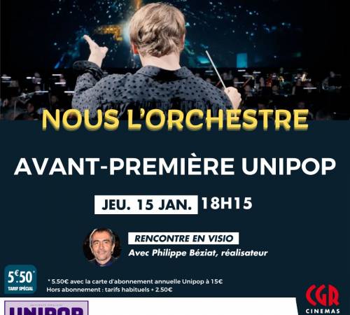 Avant-première UNIPOP - NOUS L'ORCHESTRE