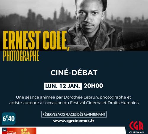 Ciné-débat - ERNEST COLE PHOTOGRAPHE