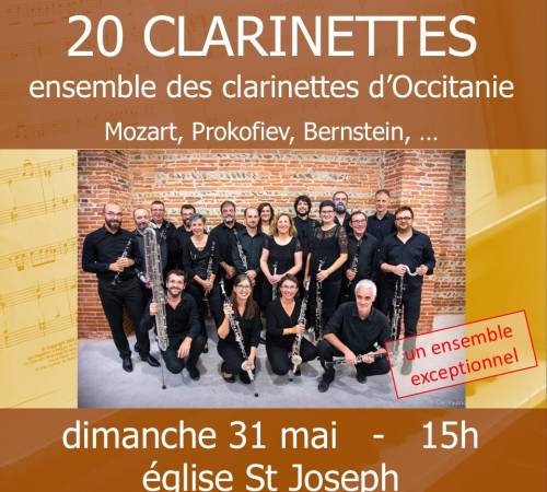 les clarinettes d'Occitanie - 20 clarinettes en concert
