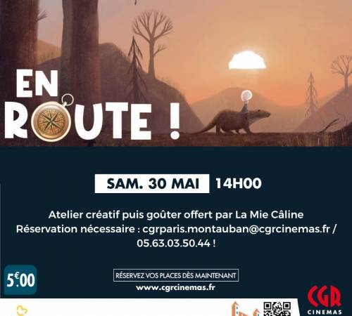 Ciné-atelier et goûter - EN ROUTE !
