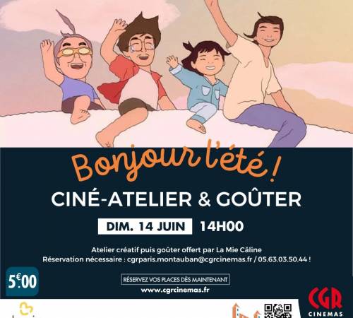 Ciné-atelier et goûter - BONJOUR L'ÉTÉ