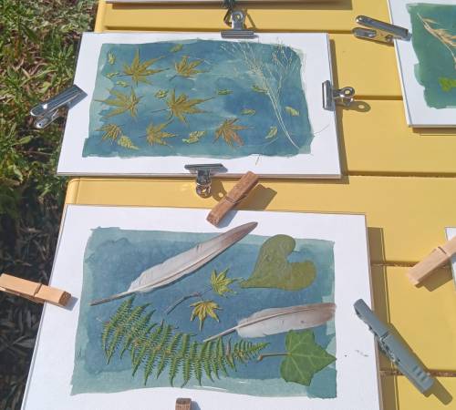 Les ateliers de l'été : Atelier cyanotype - Mémoires vivantes, quand les chapeau