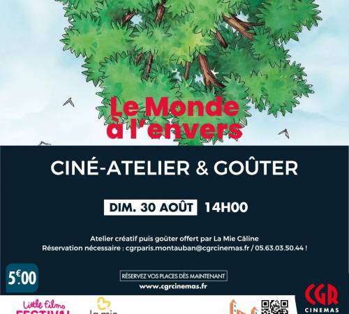 Ciné-atelier et goûter - LE MONDE À L'ENVERS