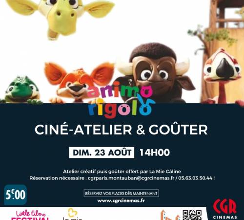 Ciné-atelier et goûter - ANIMO RIGOLO