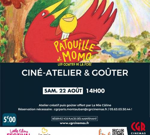 Ciné-atelier et goûter - PATOUILLE ET MOMO, LES CONTES DE LA FORÊT
