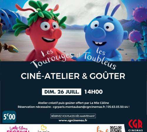 Ciné-atelier et goûter - LES TOUROUGES ET LES TOUBLEUS
