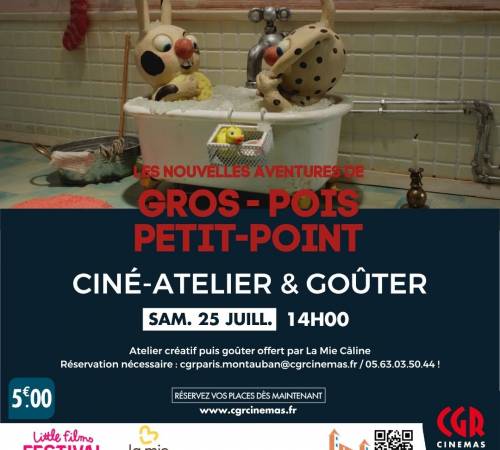 Ciné-atelier et goûter - GROS POIS ET PETIT POINT