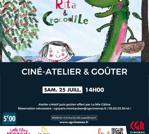 Ciné-atelier et goûter - RITA ET CROCODILE